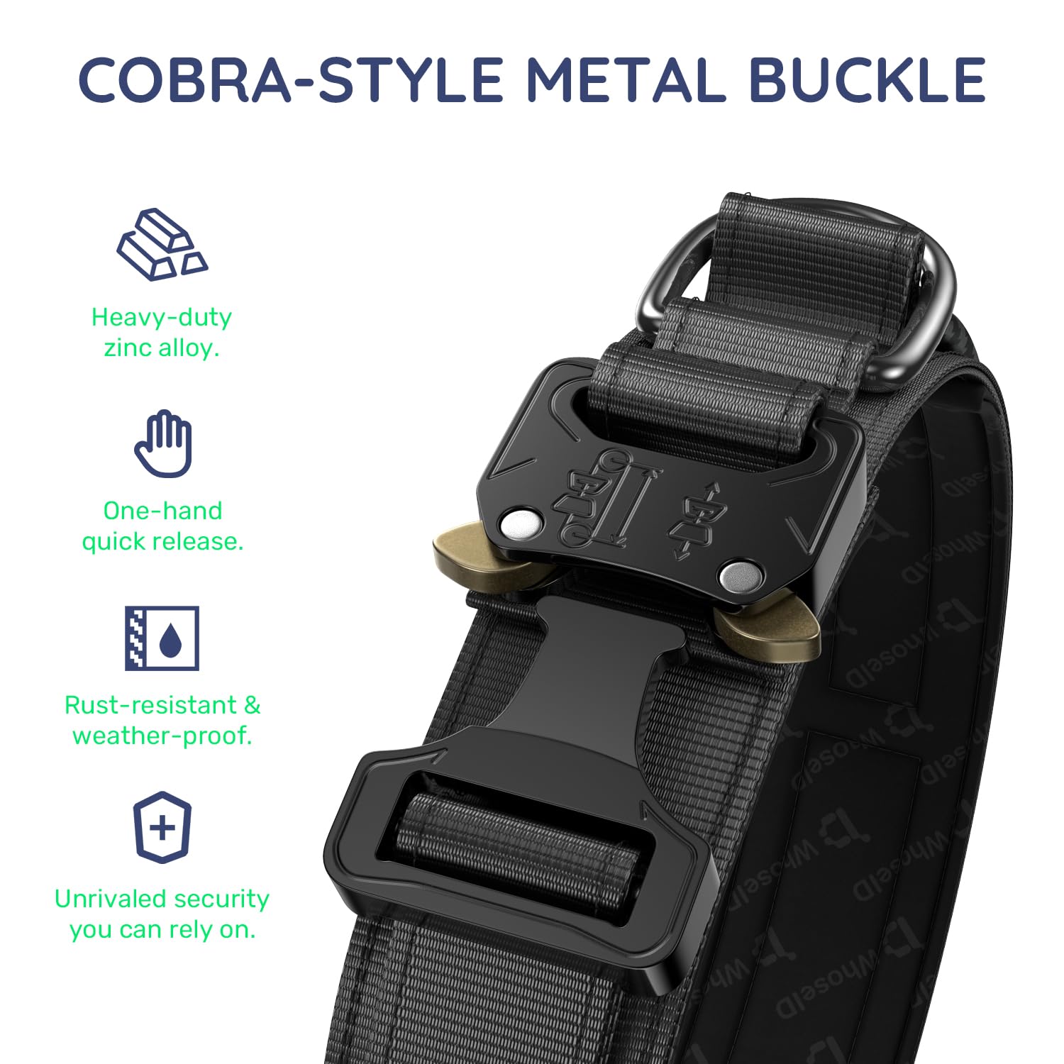 WhoseID boucle métal heavy-duty assurant sécurité et durabilité