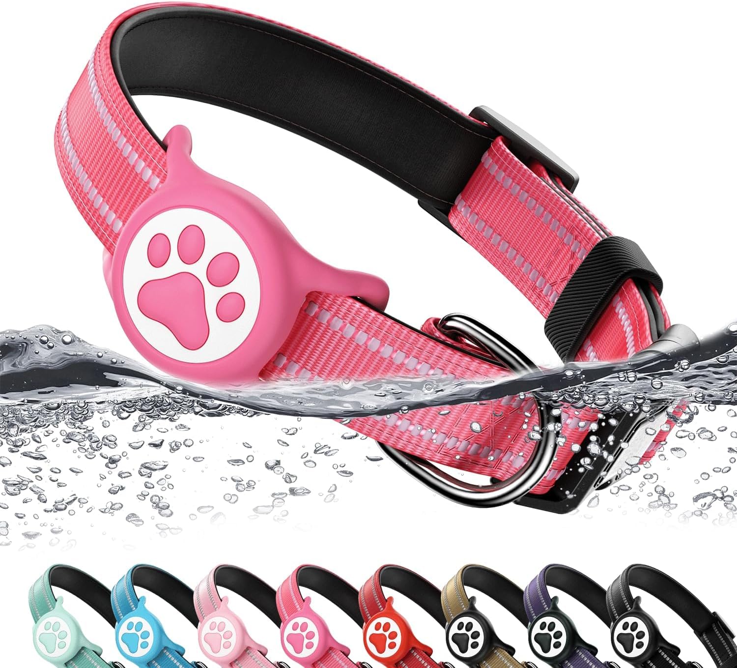 WhoseID collier face avant hotpink offre visibilité et style