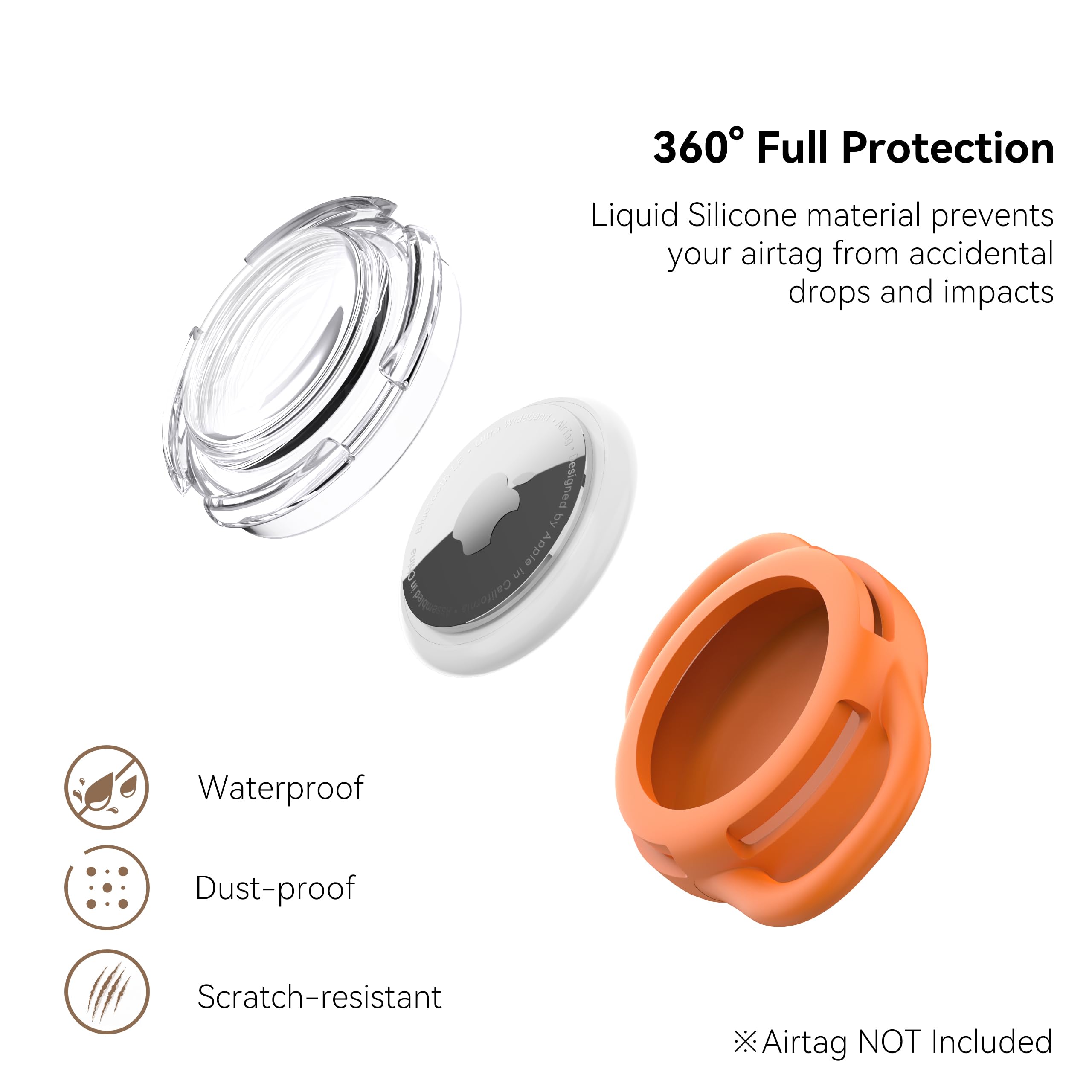WhoseID gros plan texture silicone antichoc pour meilleure absorption
