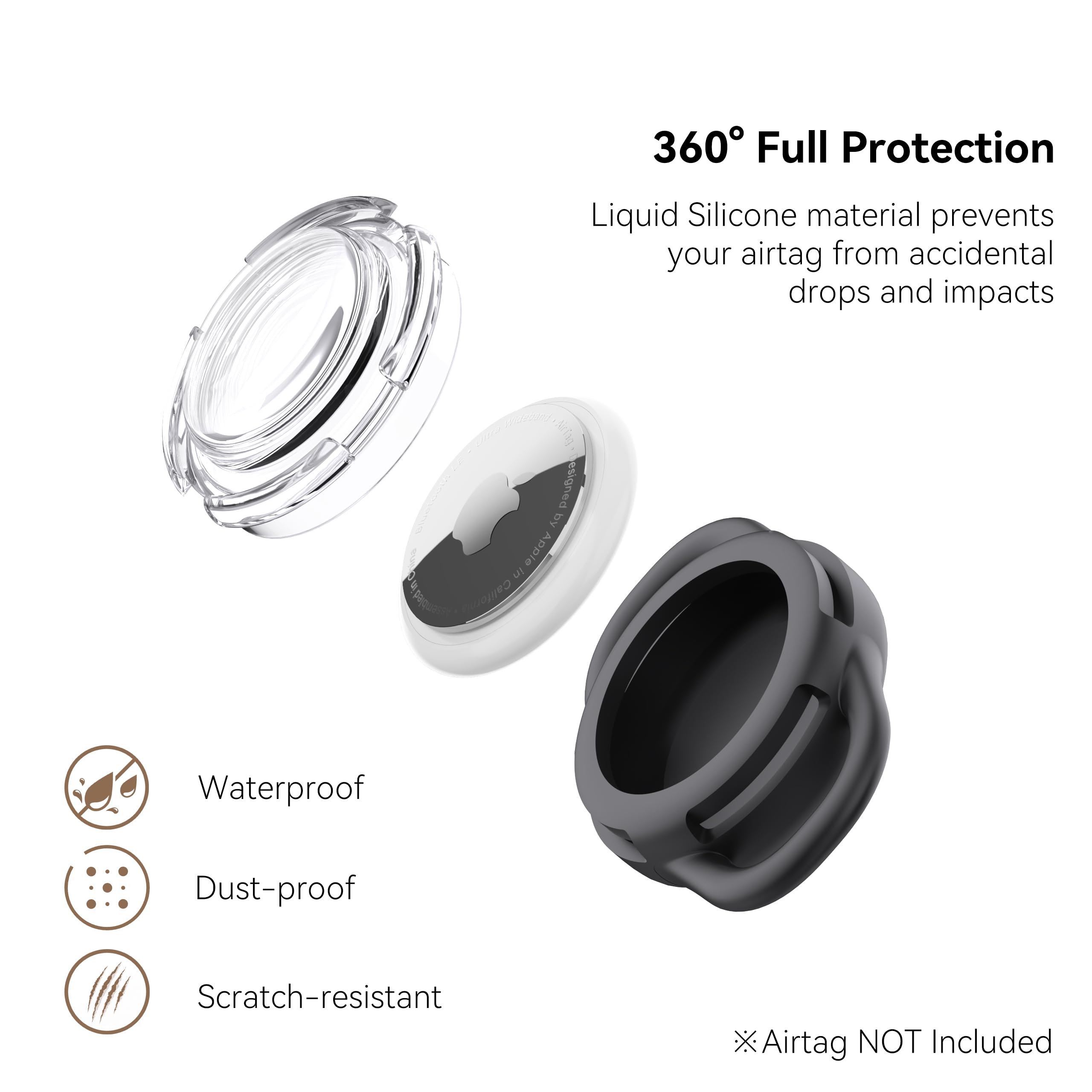 WhoseID zoom sur la texture silicone, absorption des chocs
