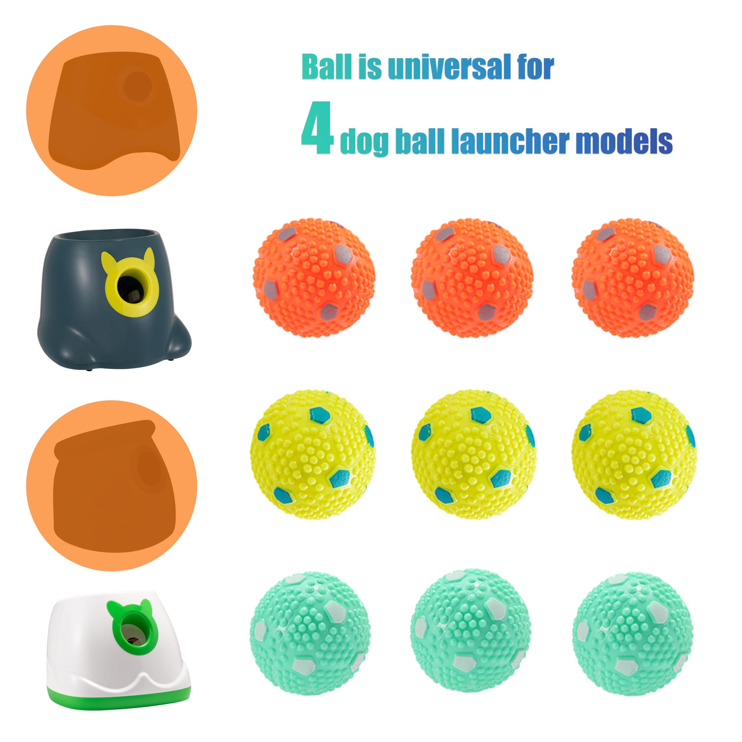 WIGGLYTAIL balle tenue en main pour montrer la taille adaptée aux petits chiens