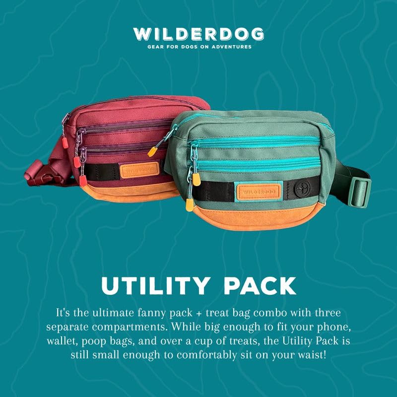 Wilderdog porté à la taille pendant une promenade, maintien confortable