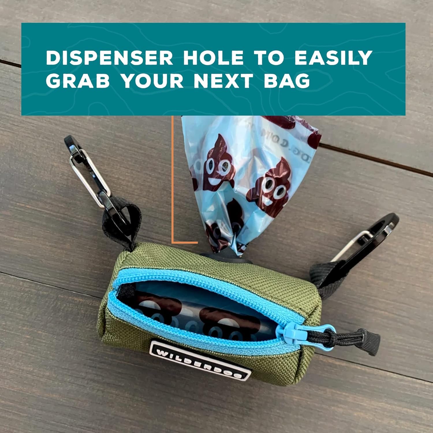 Wilderdog avec autres accessoires maintien organisé pendant balade