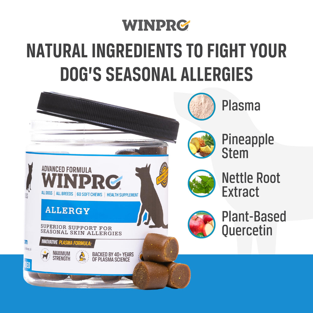 WINPRO étiquette produit détaillant ingrédients clés et fabrication américaine
