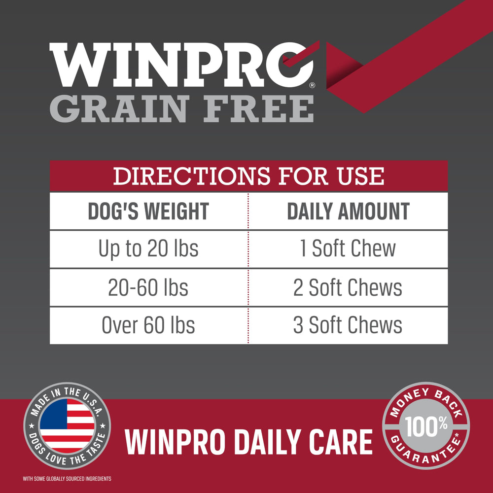 WINPRO chien prenant friandise illustrant acceptation et plaisir