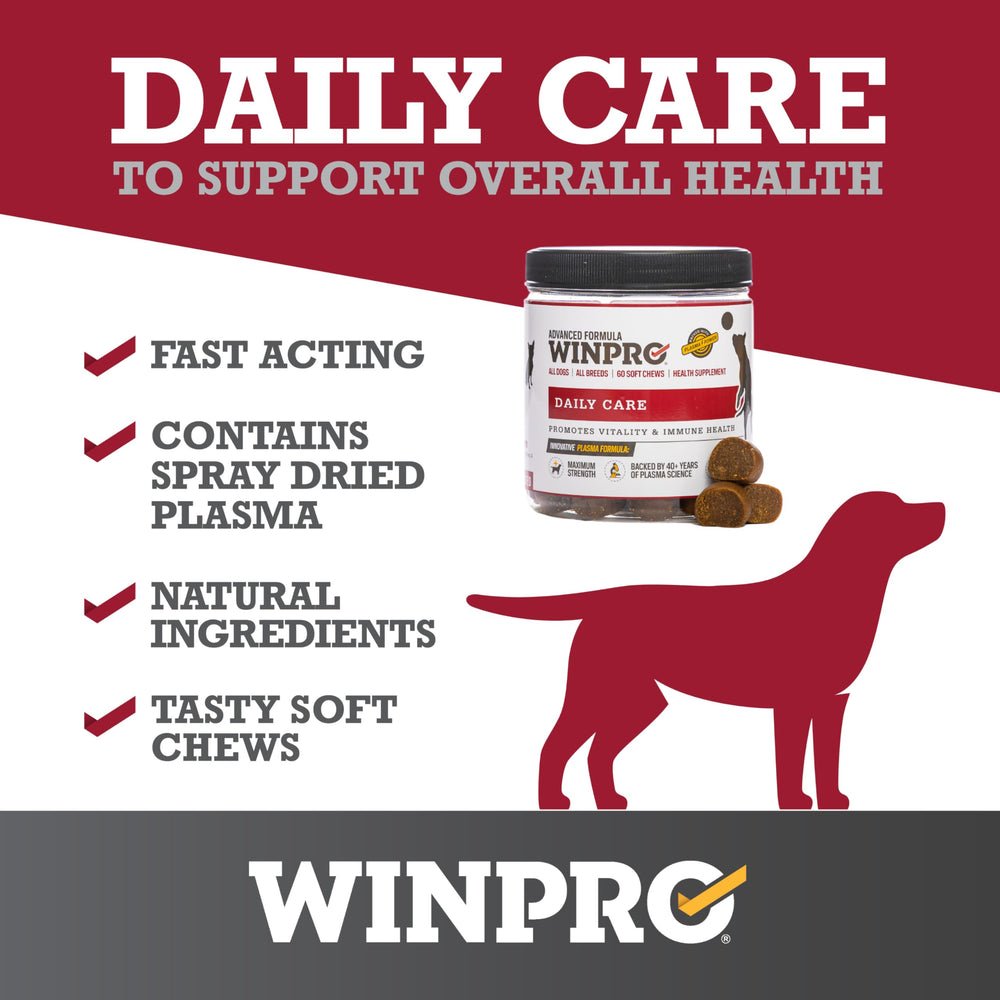 WINPRO canister ouvert avec pastilles tombantes facilitant distribution quotidienne