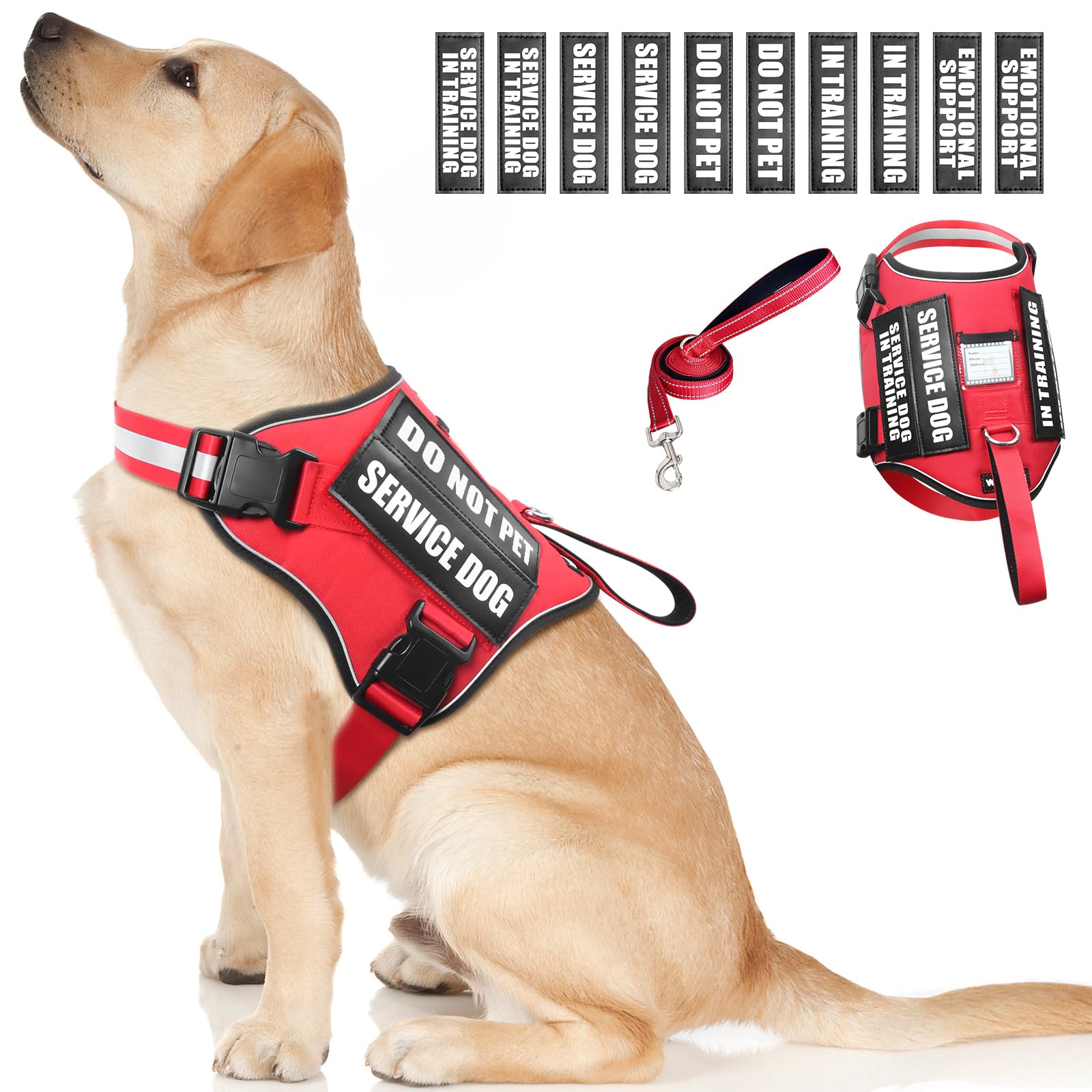 WINSEE harnais gilet vu de face avec zones pour patches, identification claire