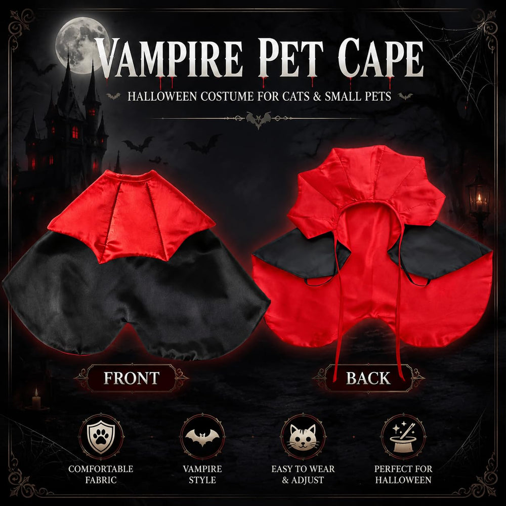 Wiz BBQT chien déguisé en vampire lors d'une fête, rendu photo impactant