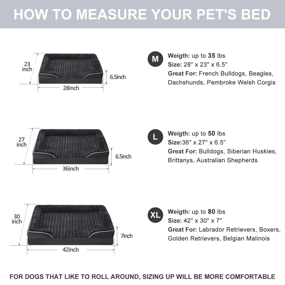 WNPETHOME chien allongé utilisant le lit pour un repos plus rassurant