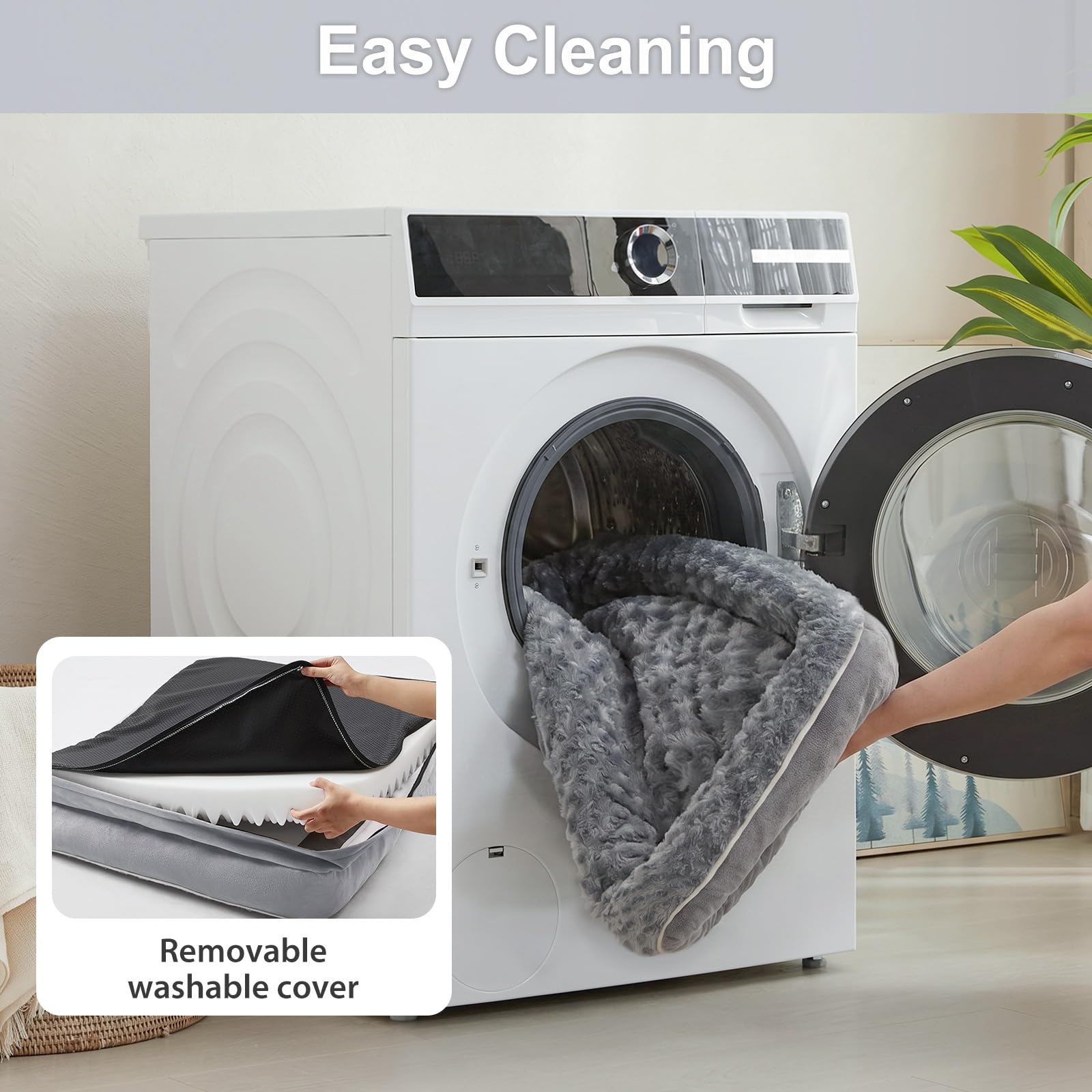 WNPETHOME housse zippée détachable facilitant lavage fréquent