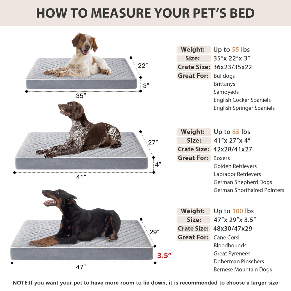 WNPETHOME chien de grande race utilisant le lit pour repos confortable