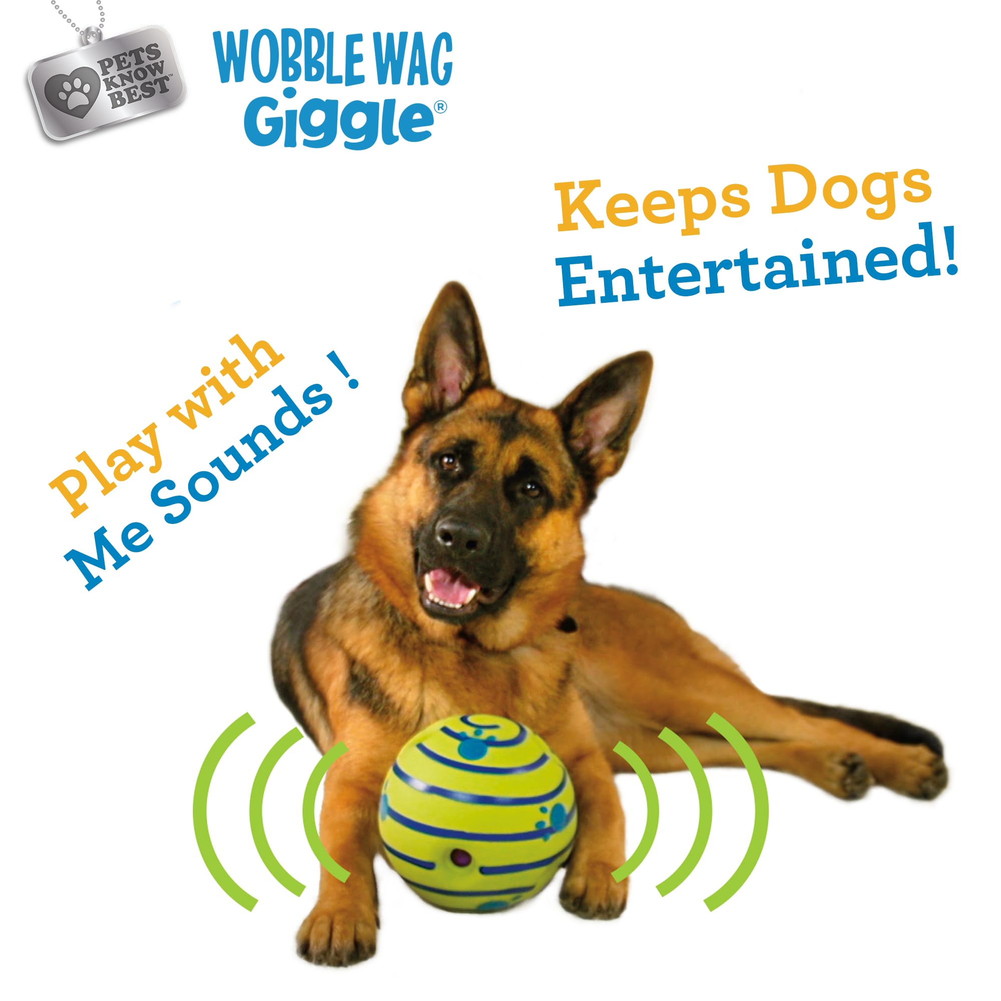 Wobble Wag Giggle comparaison taille avec main montrant ergonomie
