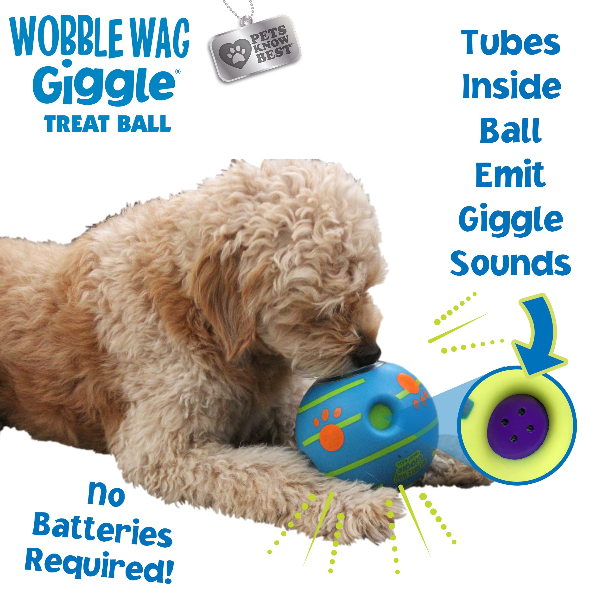 Wobble Wag Giggle détail des quatre poches facilite préhension