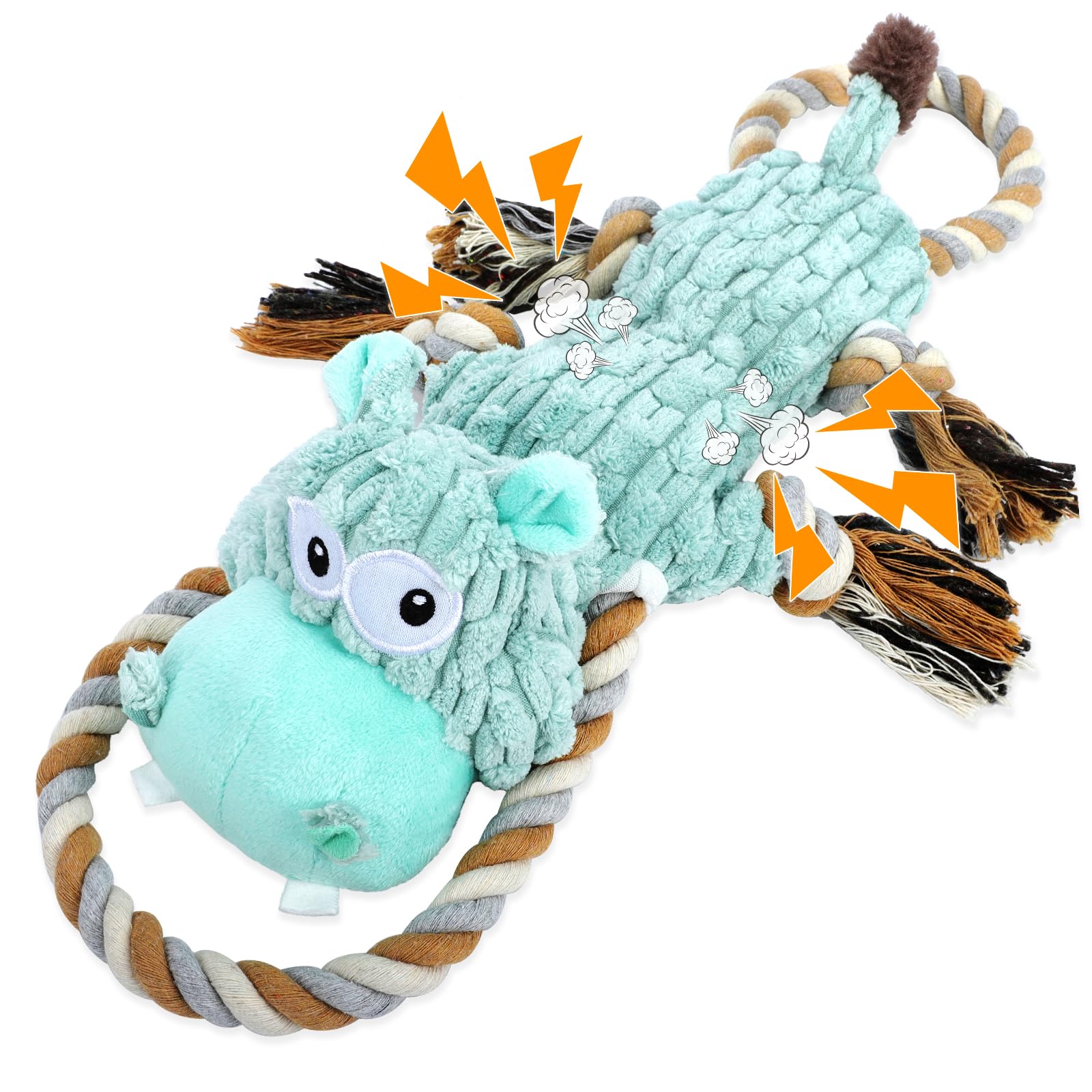 wodoca peluche face avant montrant visage brodé et attractivité tactile