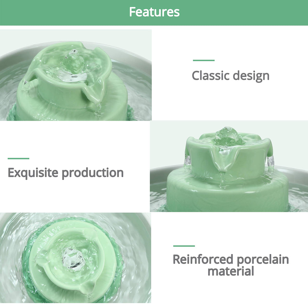Wonder Creature gros plan porcelaine lisse résistant aux rayures, hygiène améliorée