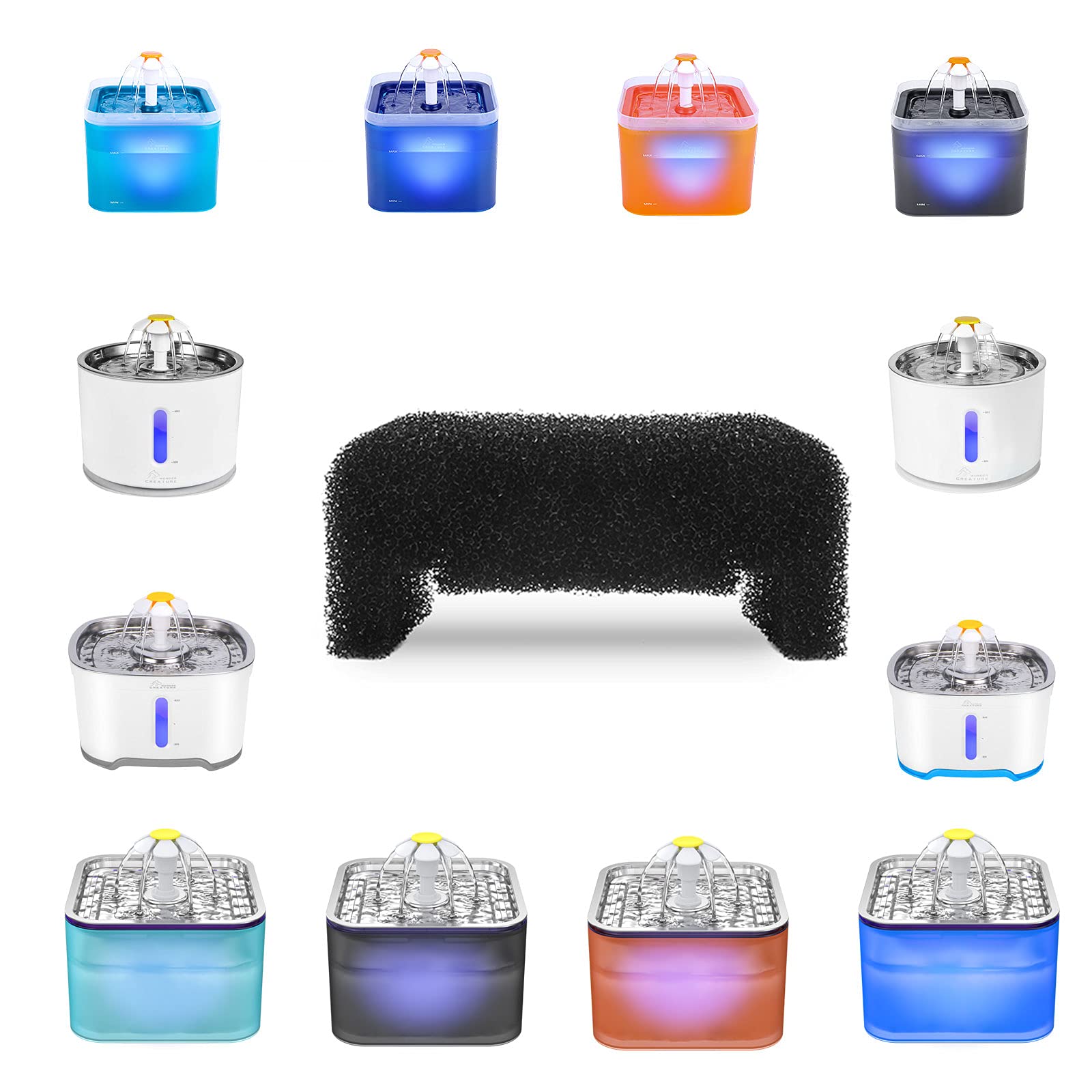 Wonder Creature gros plan de la mousse montrant texture et filtration efficace