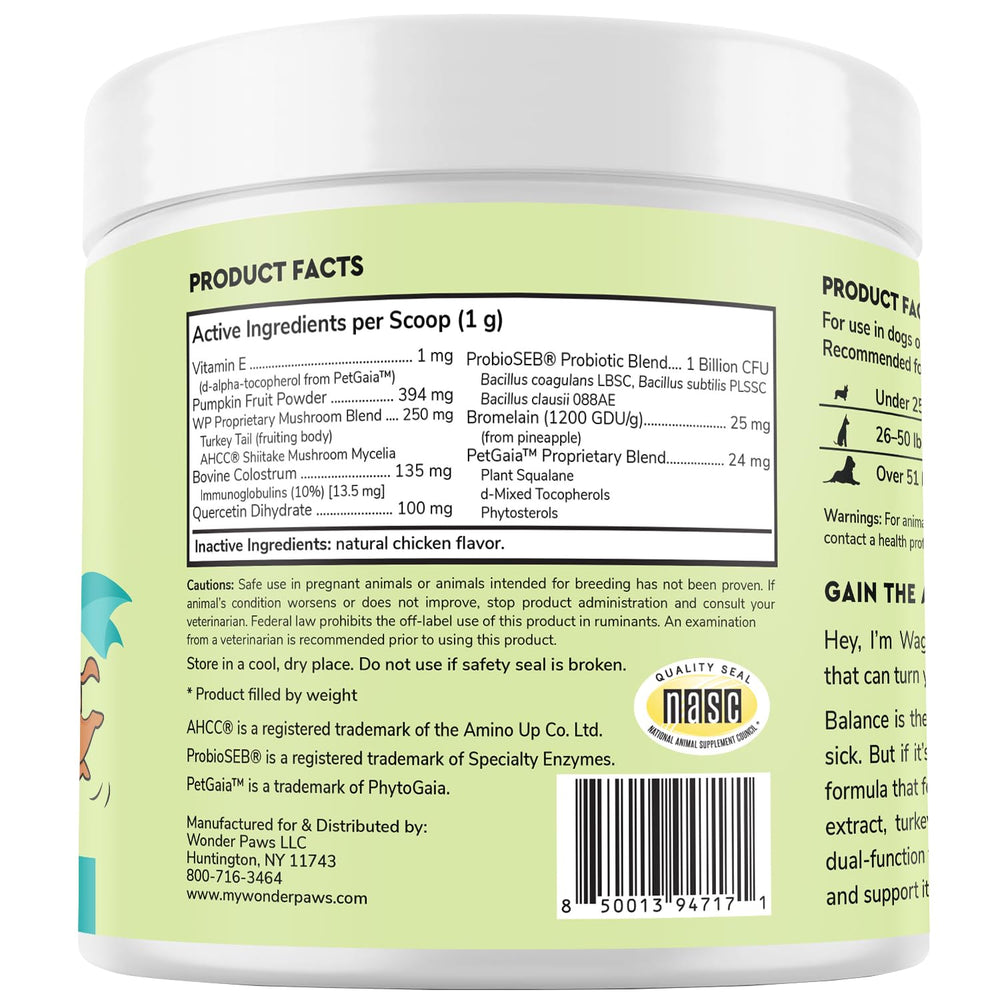WONDER PAWS certification NASC garantissant contrôle qualité