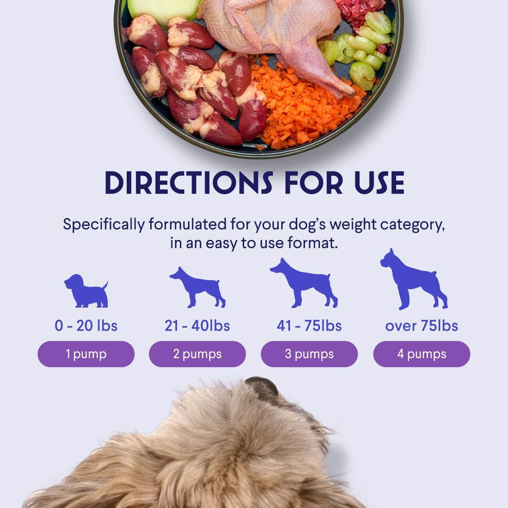 WONDER PAWS flacon à côté d’un objet pour échelle et praticité