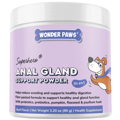 WONDER PAWS emballage avant montrant la formule et bénéfice confort digestif