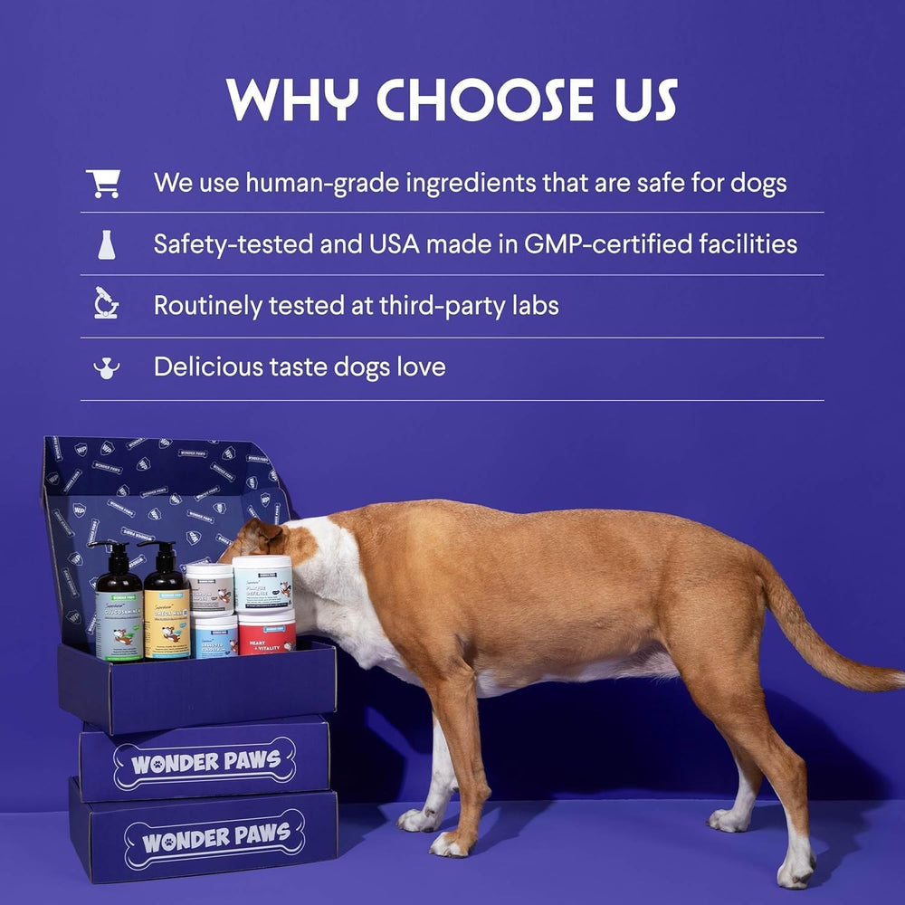 WONDER PAWS étiquette ingrédients et certifications, transparence