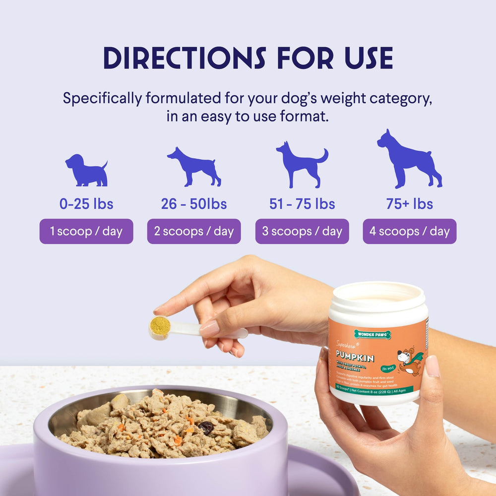WONDER PAWS pommes et patate douce ingrédients naturels et nutritifs