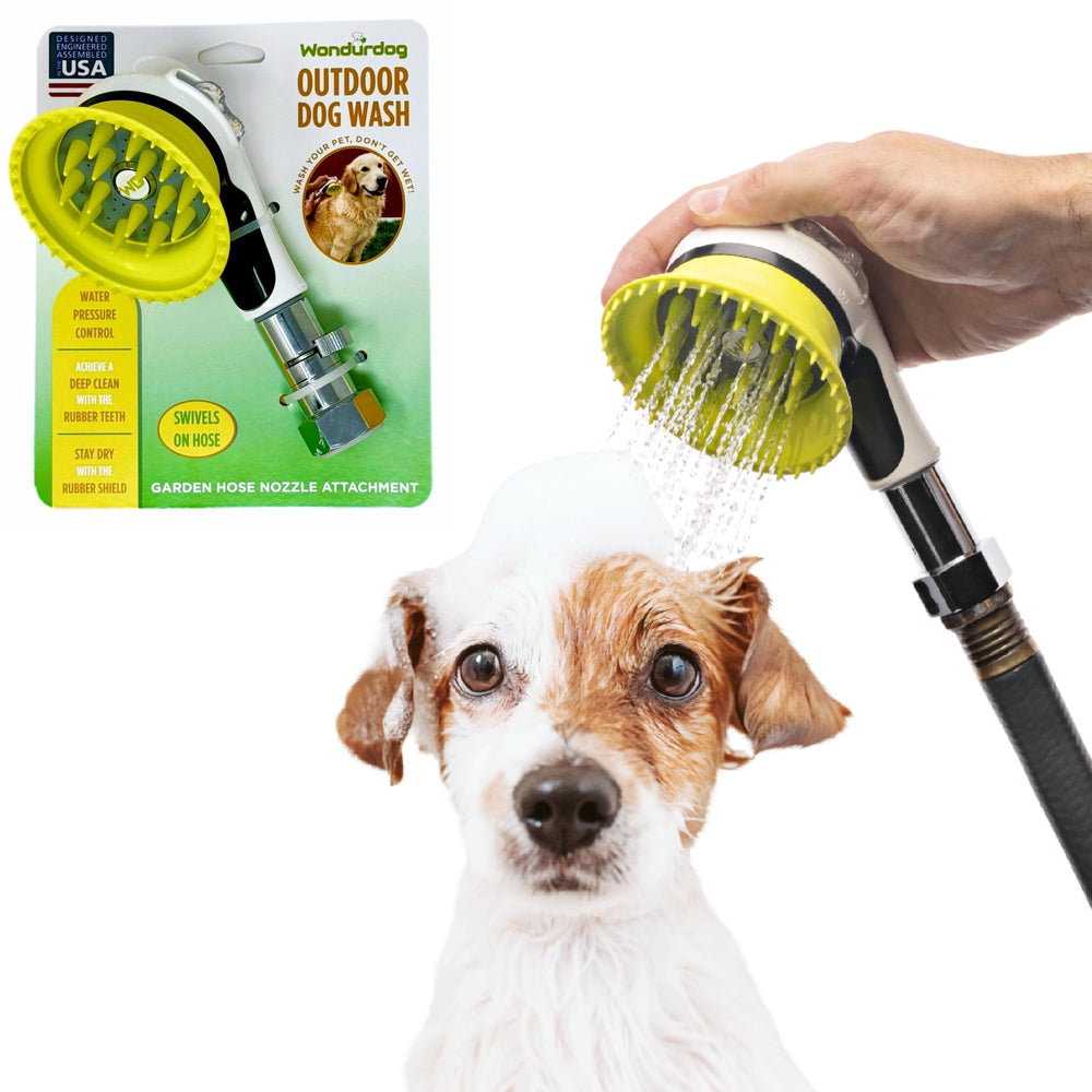 Wondurdog embout face avant montrant conception anti-éclaboussures et nettoyage efficace