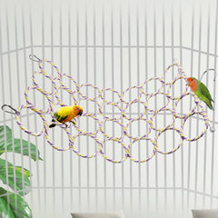 Wontee perchoir en usage avec oiseau actif et stimulation