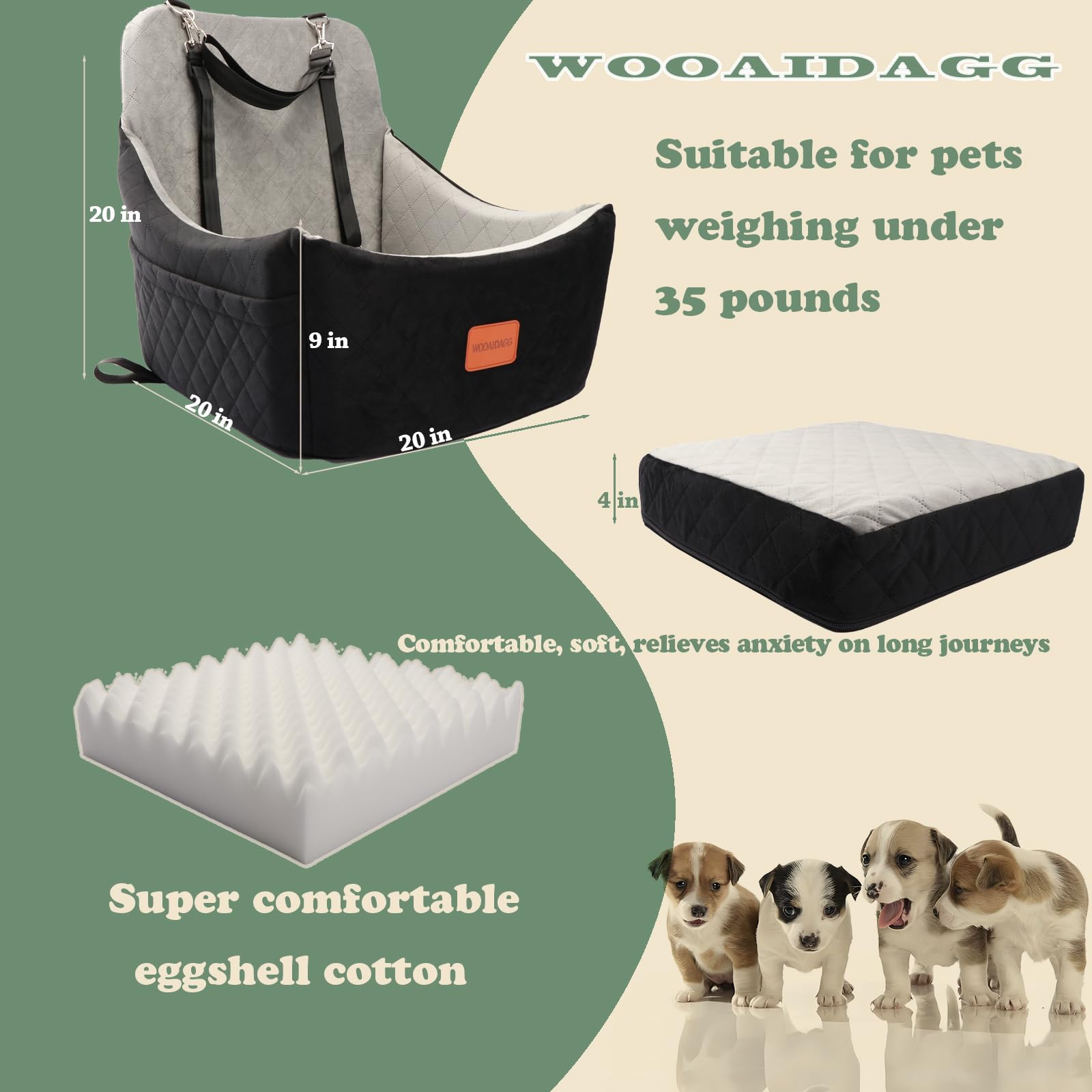 Wooaidagg gros plan mousse à mémoire offrant soutien ergonomique
