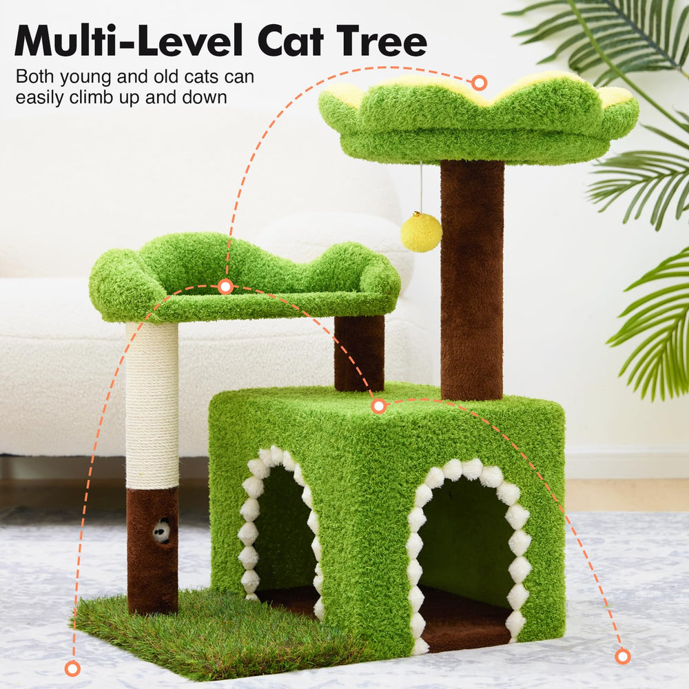 Woochpet pompon suspendu en action stimulant le jeu du chat
