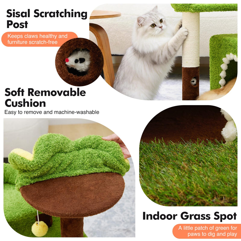 Woochpet poteau en sisal résistant pour entretenir les griffes