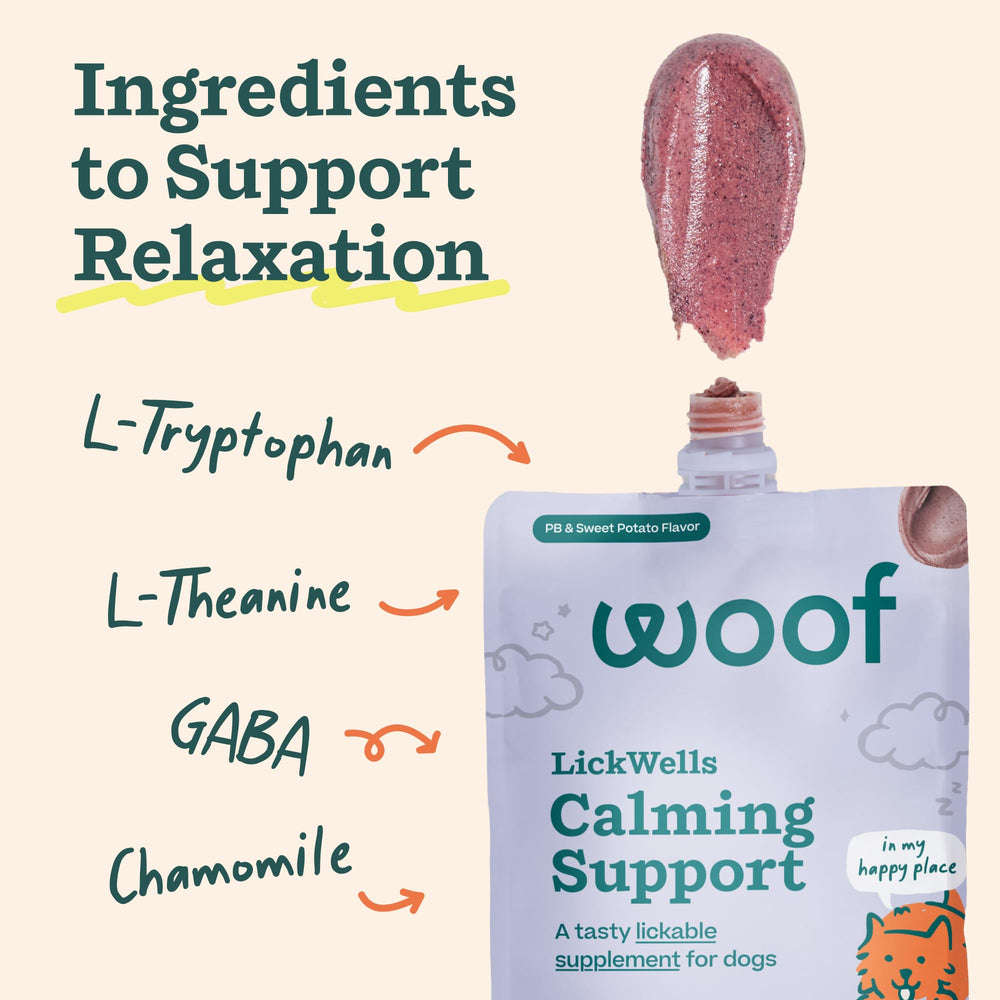 WOOF étiquette lisible présentant ingrédients clés pour confiance