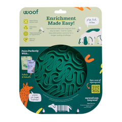 WOOF FlipMat face difficile gros plan pour une stimulation mentale prolongée