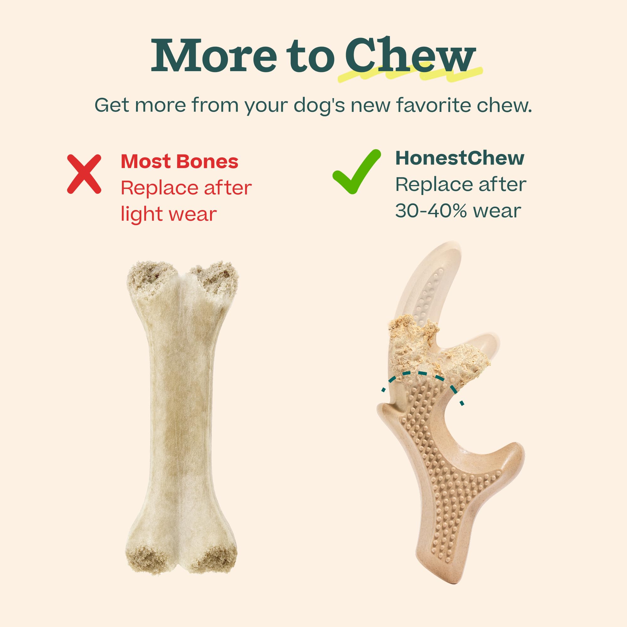 WOOF emballage et étiquette montrant matériaux à base végétale