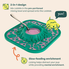 WOOF texture silicone détaillée favorisant léchage prolongé