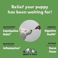 Woof 'n' Purr compte-gouttes en gros plan pour dosage précis et simple