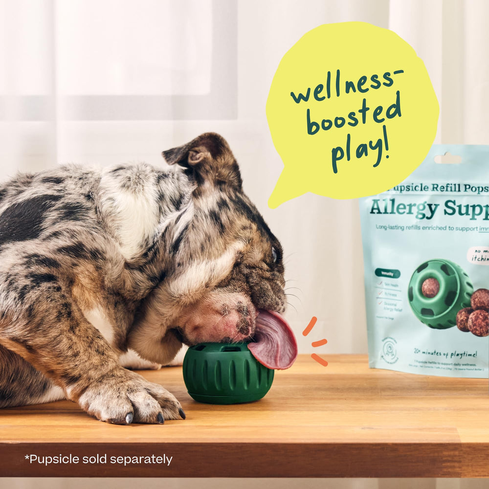 Étiquette WOOF montrant colostrum, champignons et prébiotiques bénéfiques