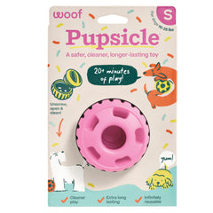 WOOF Pupsicle face avant rose montrant la forme et le rebond bénéfique