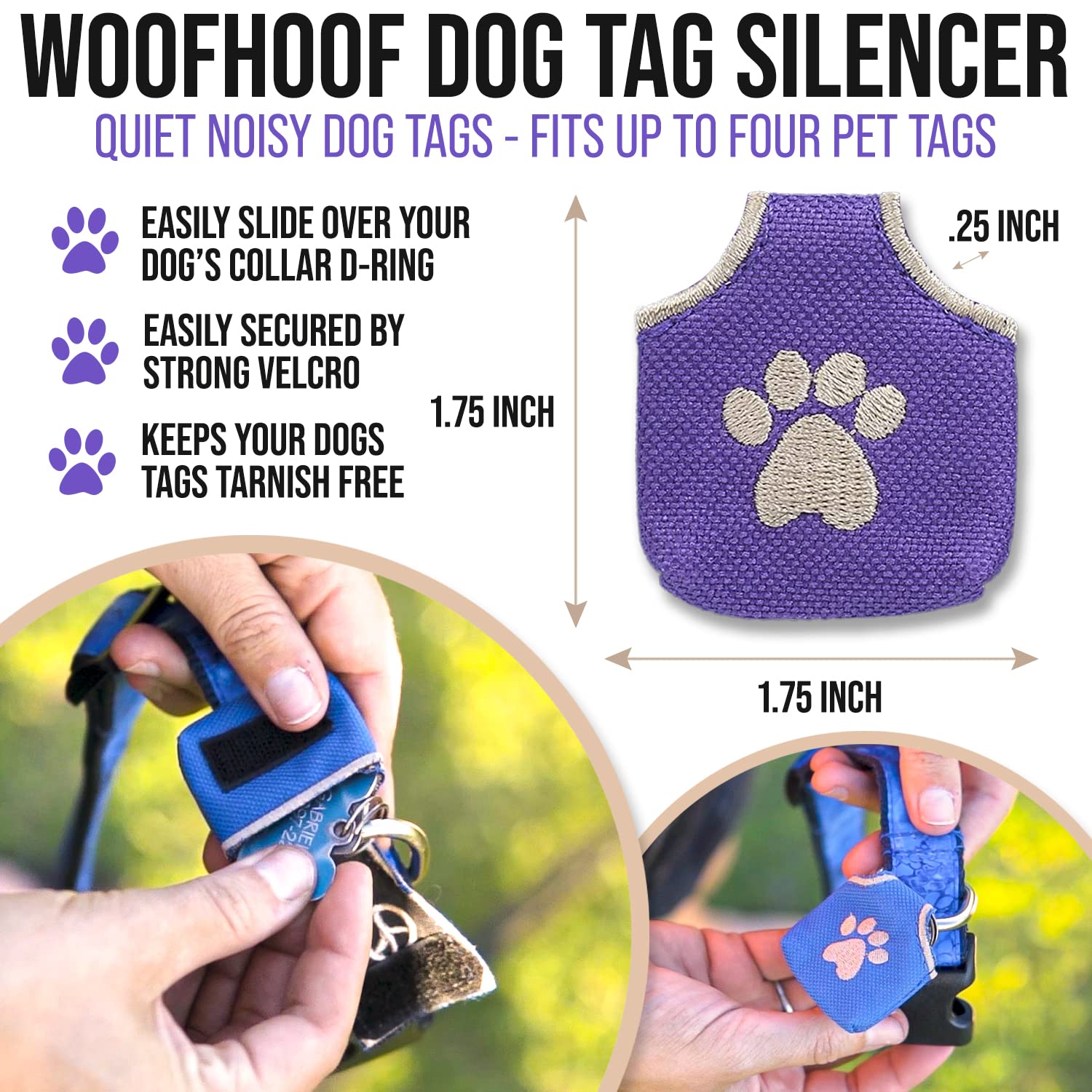 Woofhoof gros plan nylon 600D durable pour protection efficace