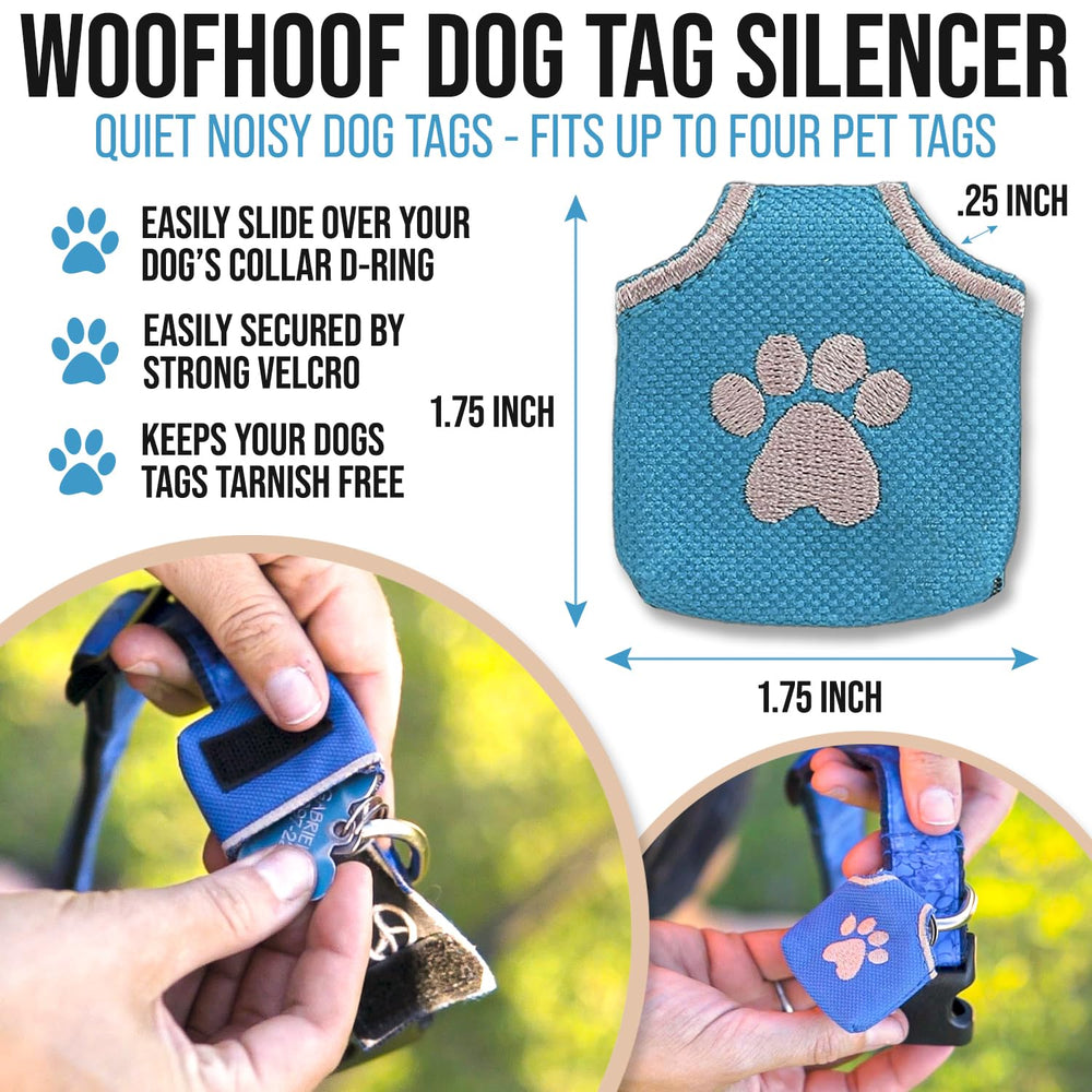 Silenceur Woofhoof contenant trois médailles, réduit le bruit efficacement