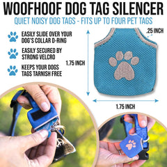 Silenceur Woofhoof contenant trois médailles, réduit le bruit efficacement