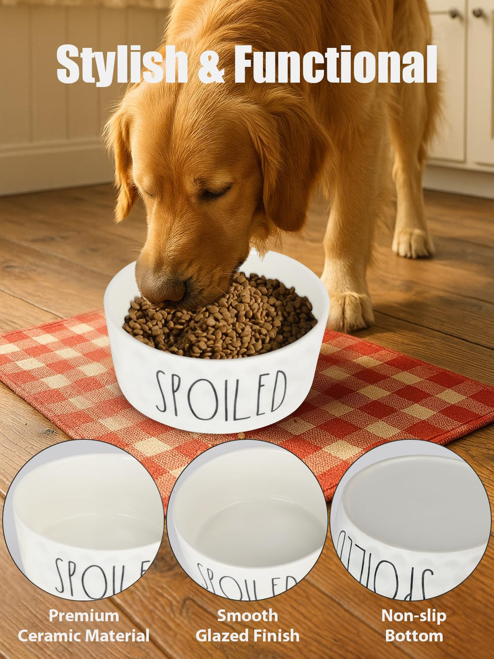 WoofinPets comparaison d'échelle illustre taille 8 pouces