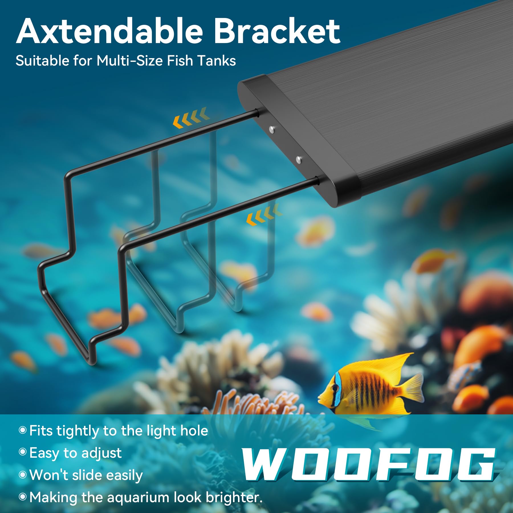 WooFog profil hauteur 2,5 pouces pour éclairage optimisé