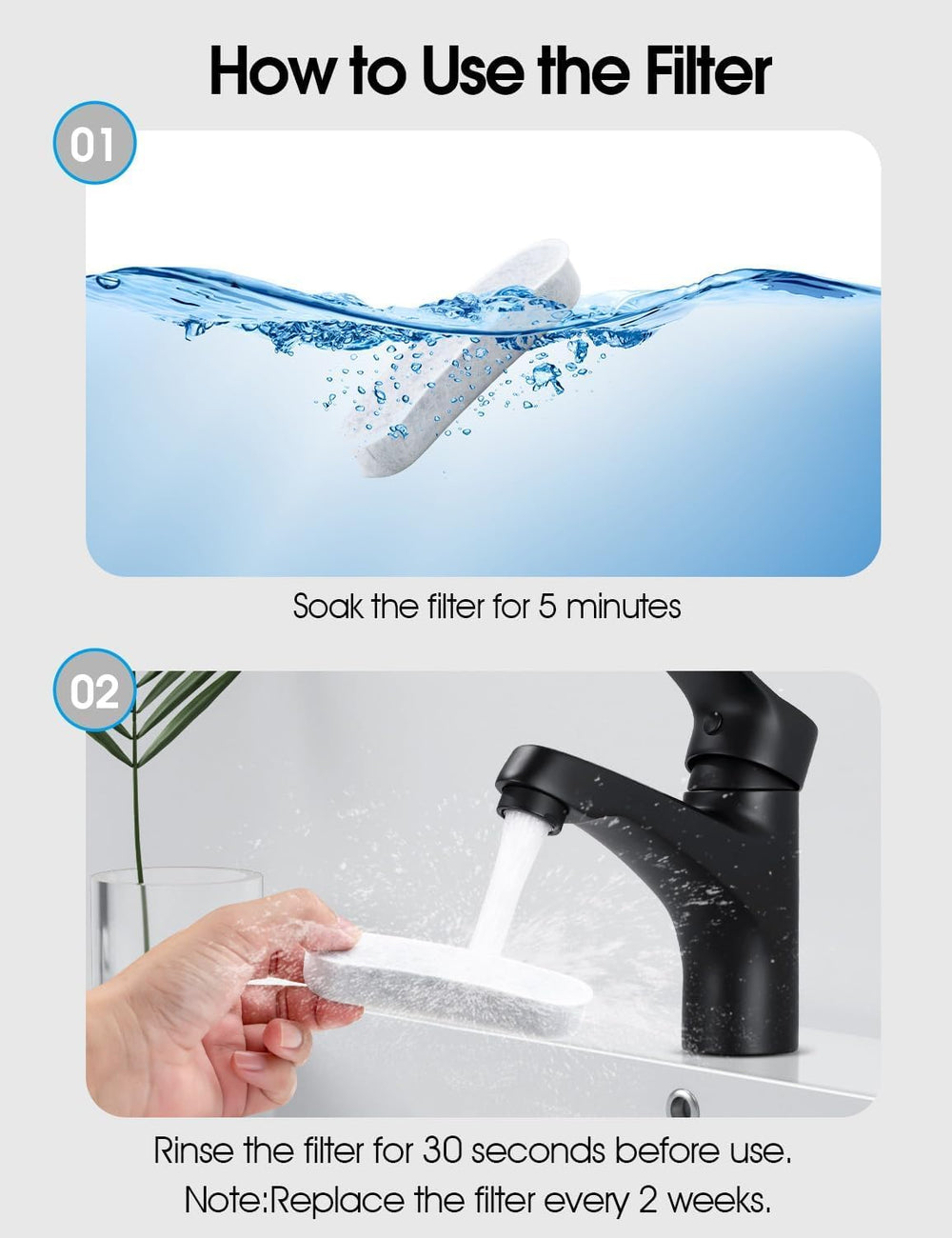 WOPET filtre installé dans la fontaine W600, assure eau plus propre