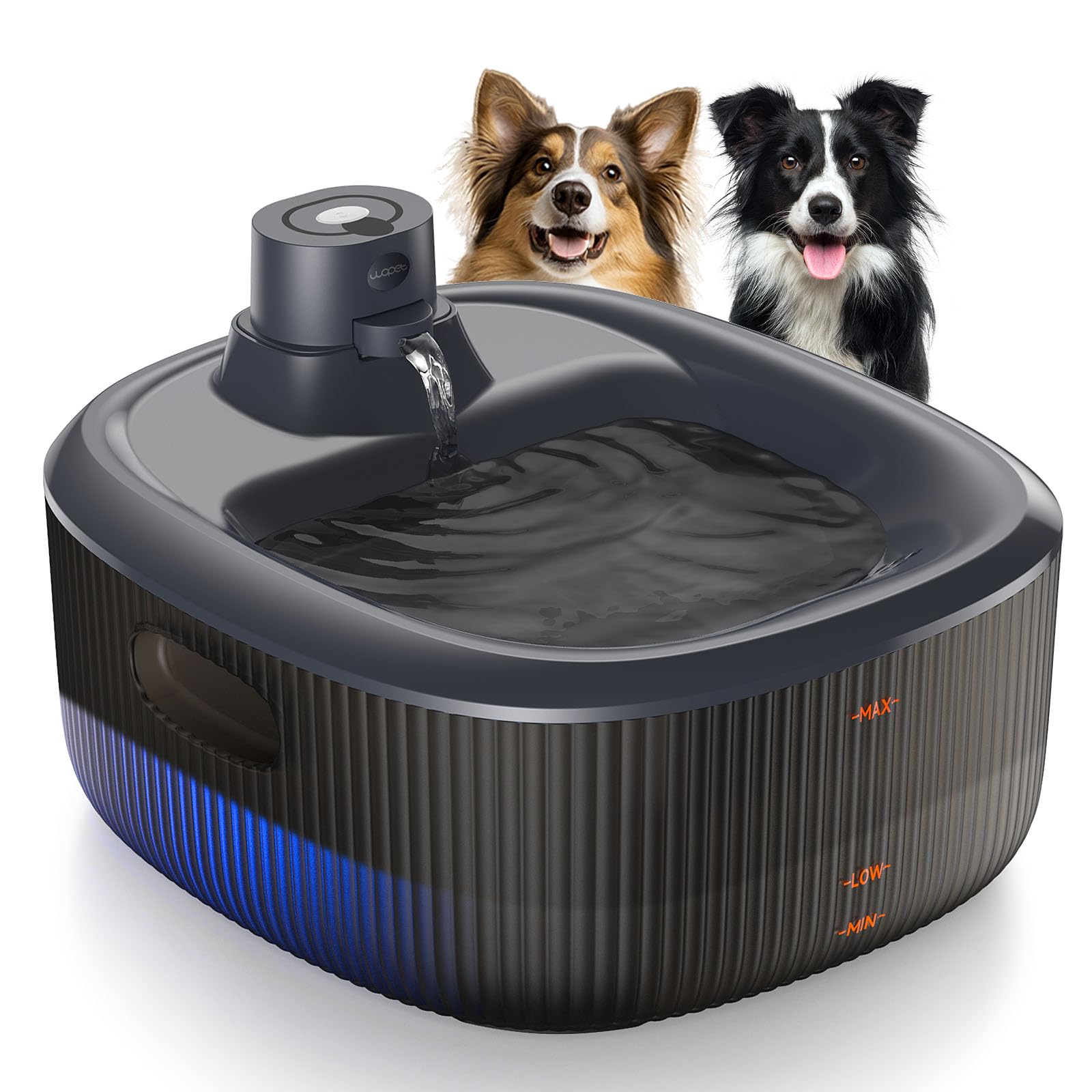 WOPET vue avant de la fontaine, design sans fil pratique