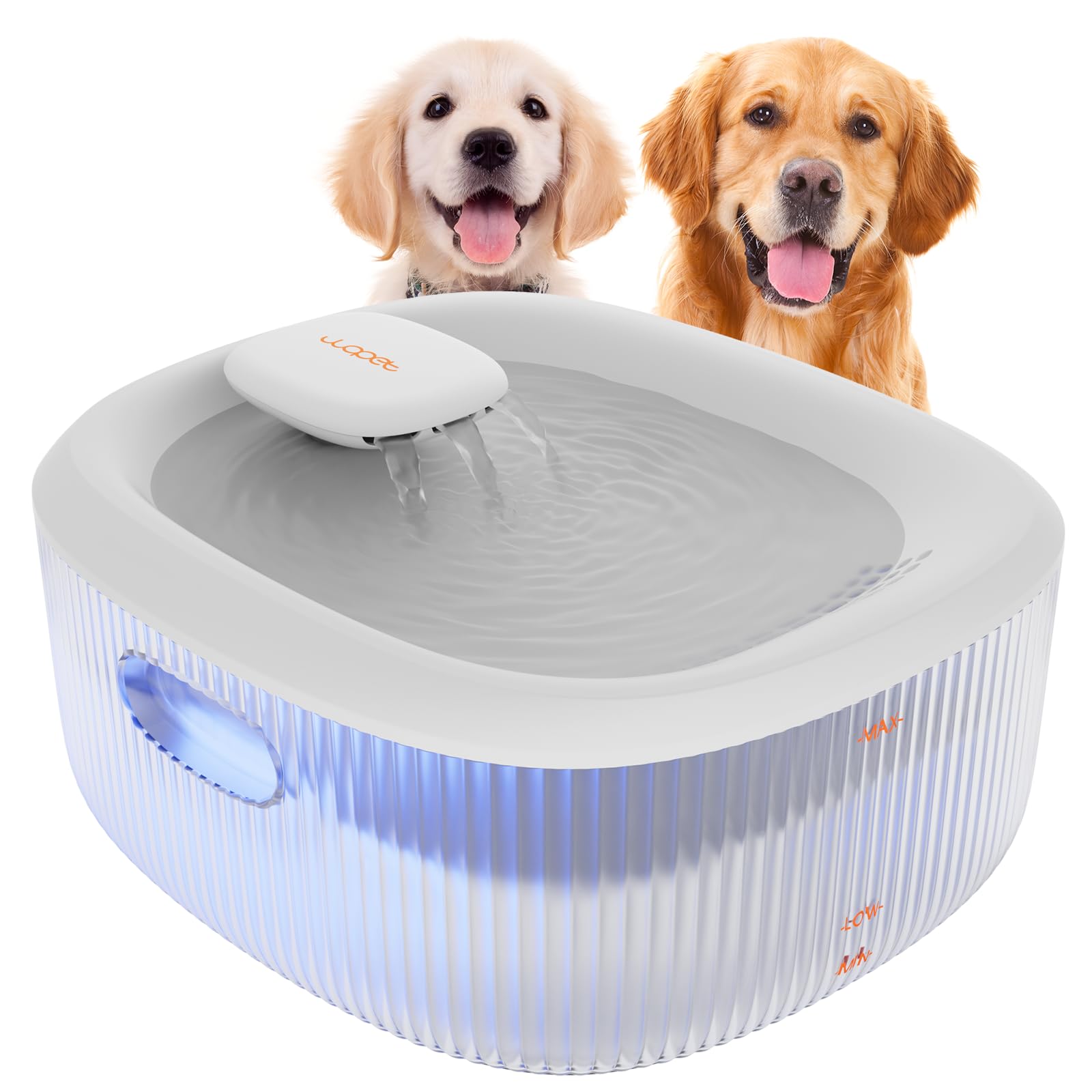 WOPET vue de face montrant design et capacité, hydratation pratique