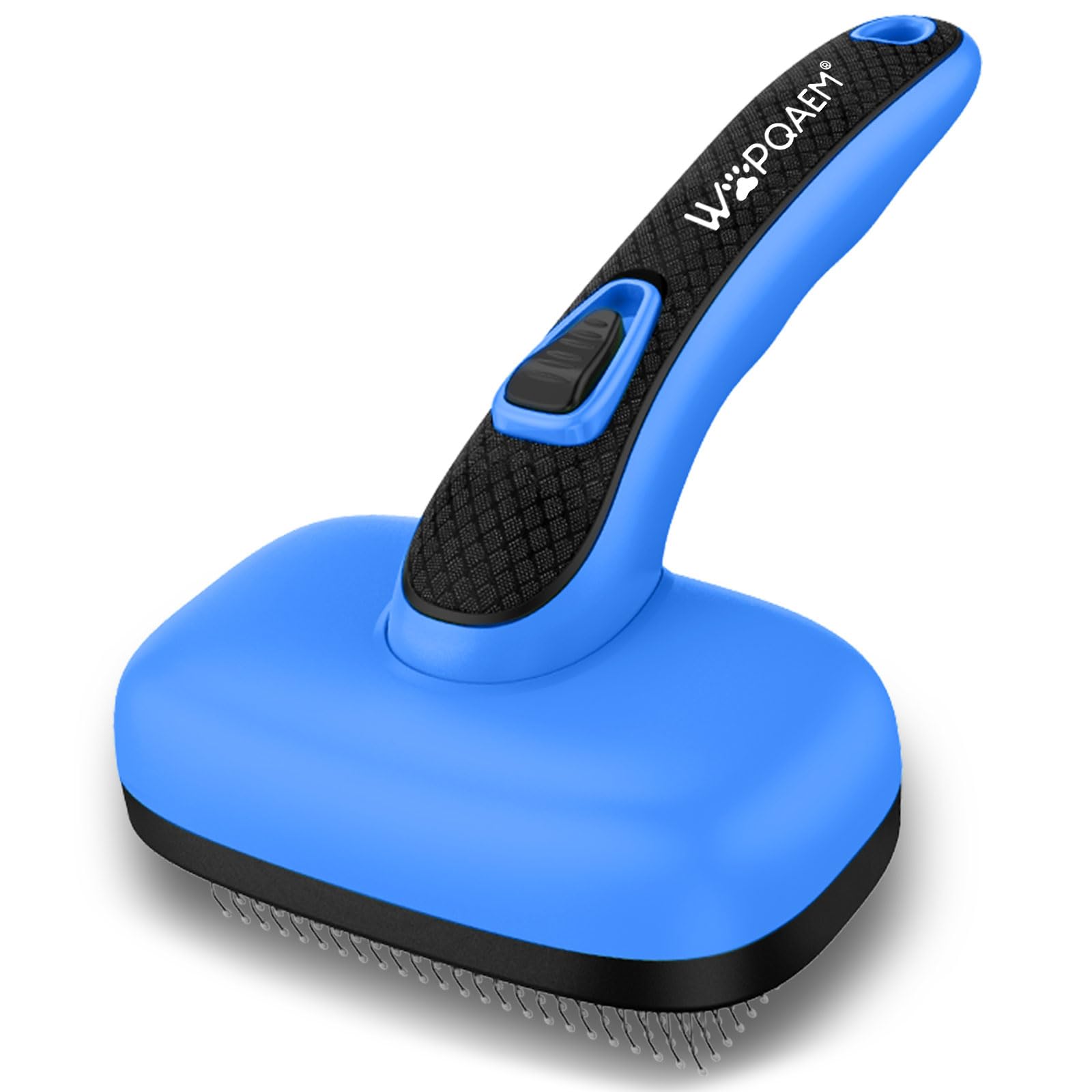 WOPQAEM brosse slicker vue avant emballage, ergonomicité et robustesse