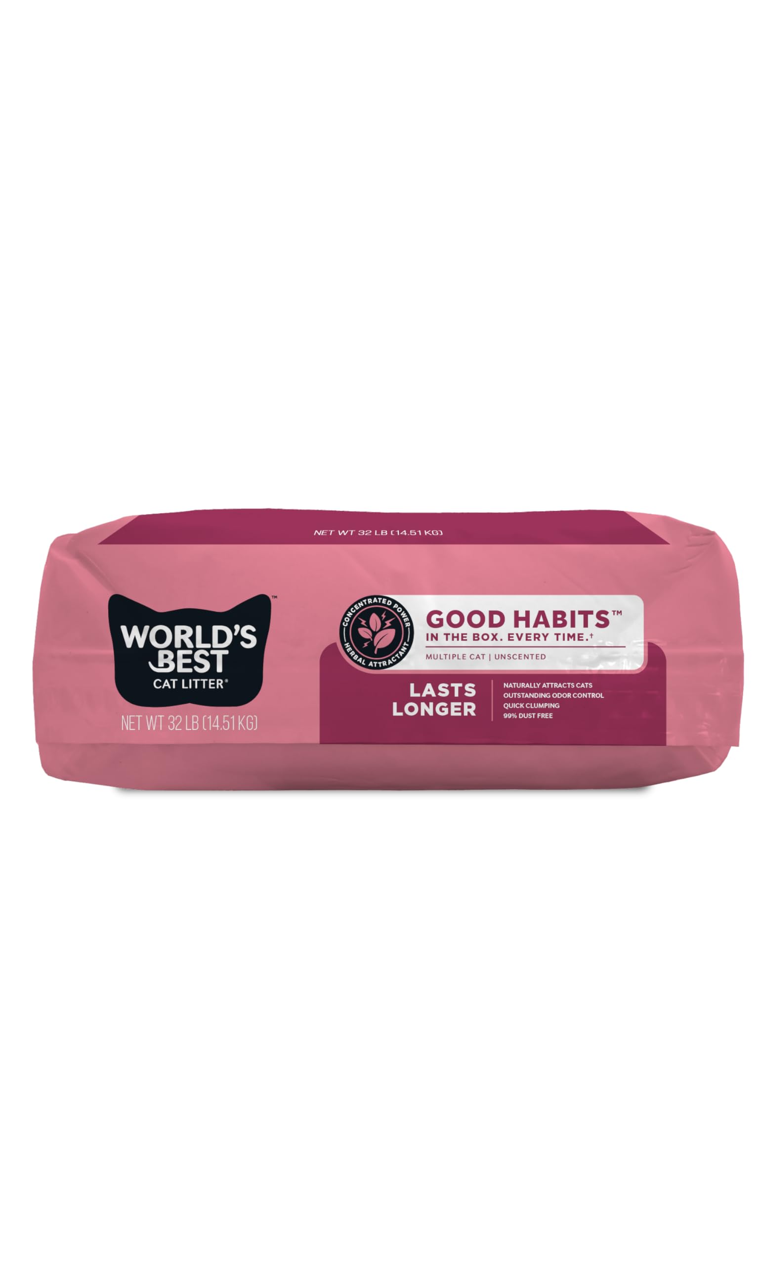 World's Best Cat Litter étiquette ingrédients montrant composition végétale sûre