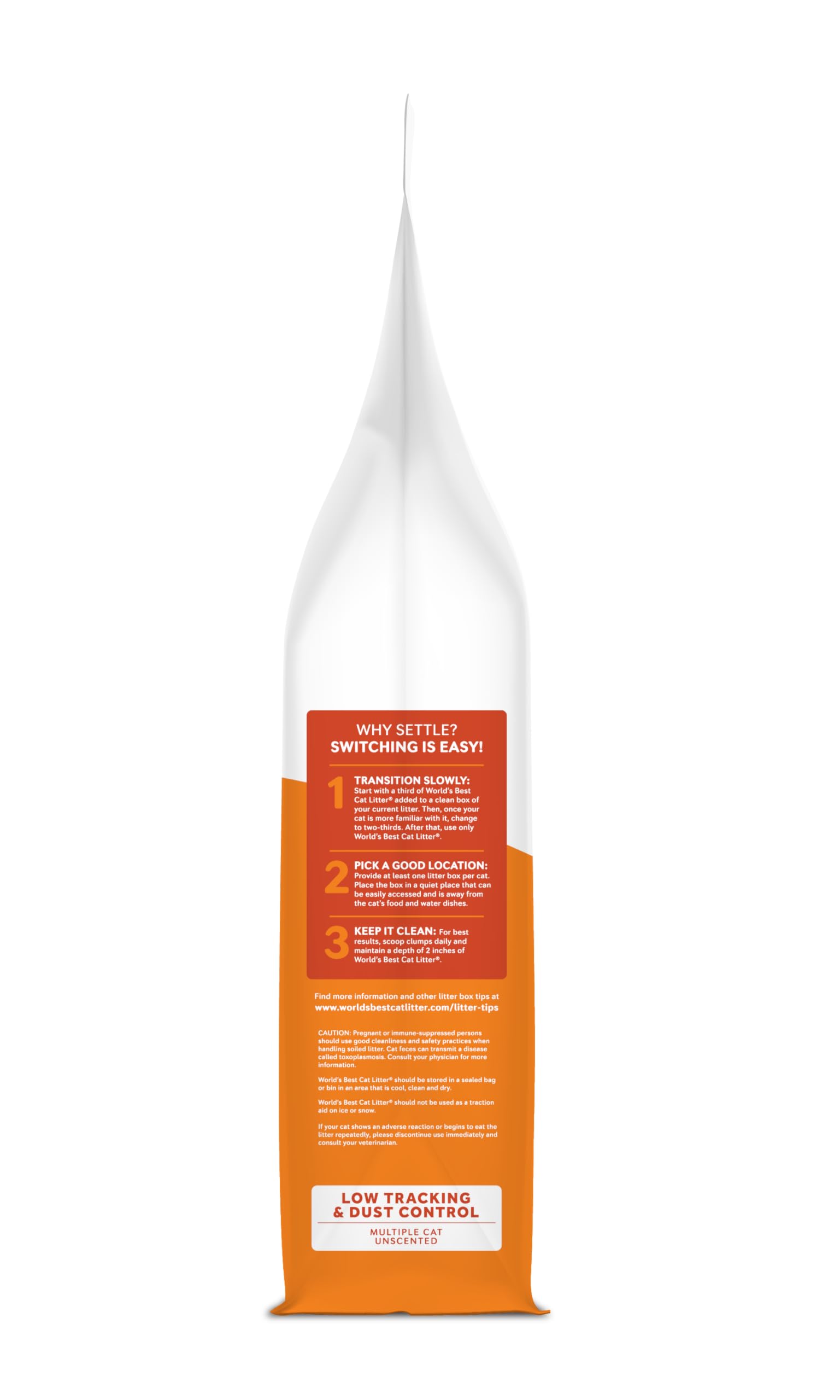 World's Best Cat Litter pattes de chat propres réduisant les traces dans la maison
