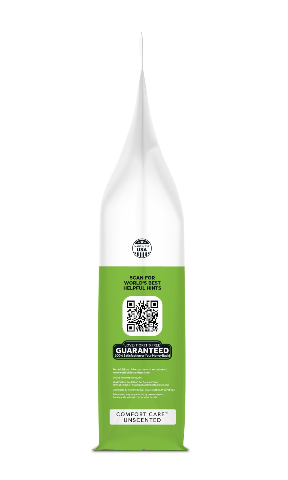 World's Best Cat Litter scène intérieure sans poussière montrant air intérieur plus propre
