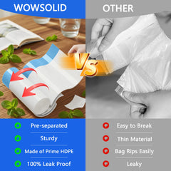 WOWSOLID gros plan du HDPE résistant assurant étanchéité
